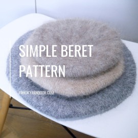 PATTERN | 簡單的基本款式貝蕾帽